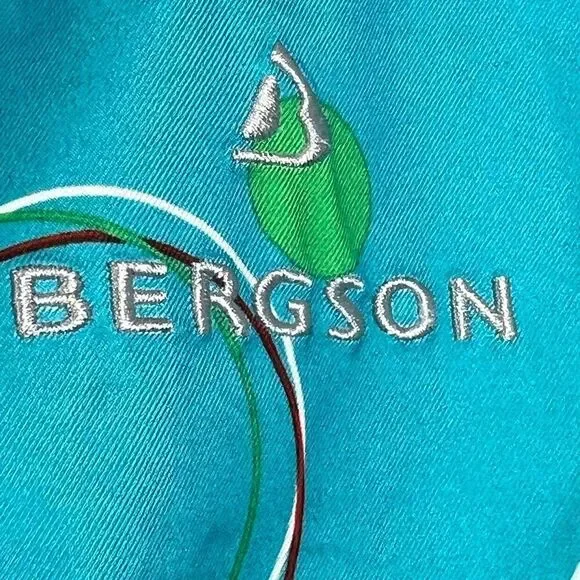 Bergson SKI-/SNOWBOARD Winter JACKET Blue Red Dots Size 16 Kids /176 cm